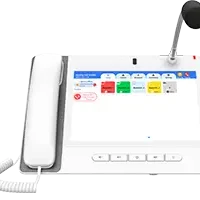 Fanvil Nurse Console Phone A320i (white), utilizing IP and SIP protocol, is an ideal solution for Nursing Homes, Clinics, and other similar facilities like assisted living centers. Designed to provide nurse call and emergency call solutions for caregivers, elders, and patients. The built-in adjustable camera and goose neck microphone, provide 2-way audio and video communication with bedside station or door phone. It also built-in broadcasting function for emergency announcement, zone paging or paging a single device.