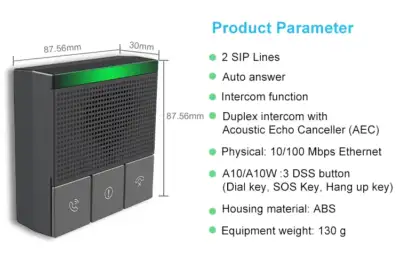 Fanvil SIP Mini Intercom : Model A10 Series