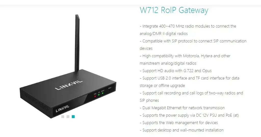 LINKVIL by Fanvil W712 RoIP Gateway