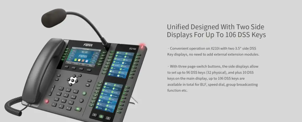 Fanvil Paging Console IP Phone : Model X210i